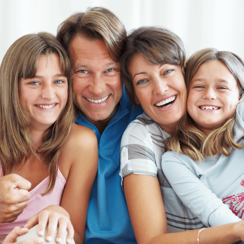 family-dentist-red-bank-nj family smiling and laughing in red bank, nj